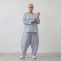 AKH Fashion Hose 7196 Breezy, Blau-Weiß