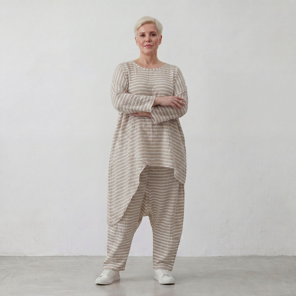 AKH Fashion 7233-Breezy, Sand-Weiß