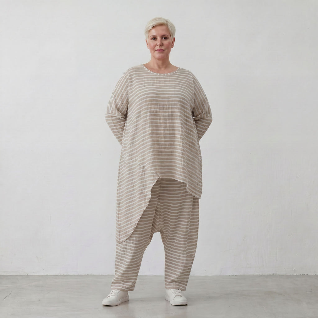 AKH Fashion 7233-Breezy, Sand-Weiß