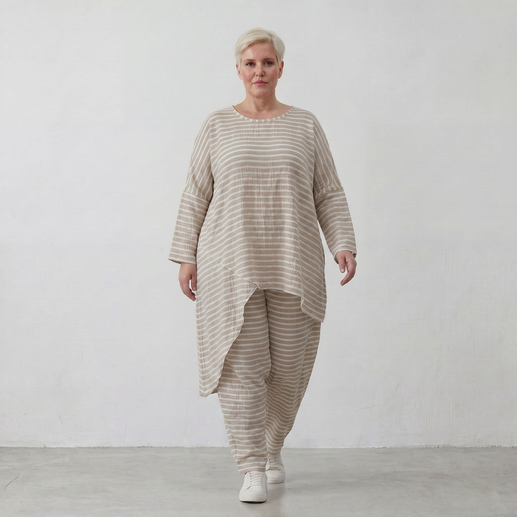 AKH Fashion 7233-Breezy, Sand-Weiß