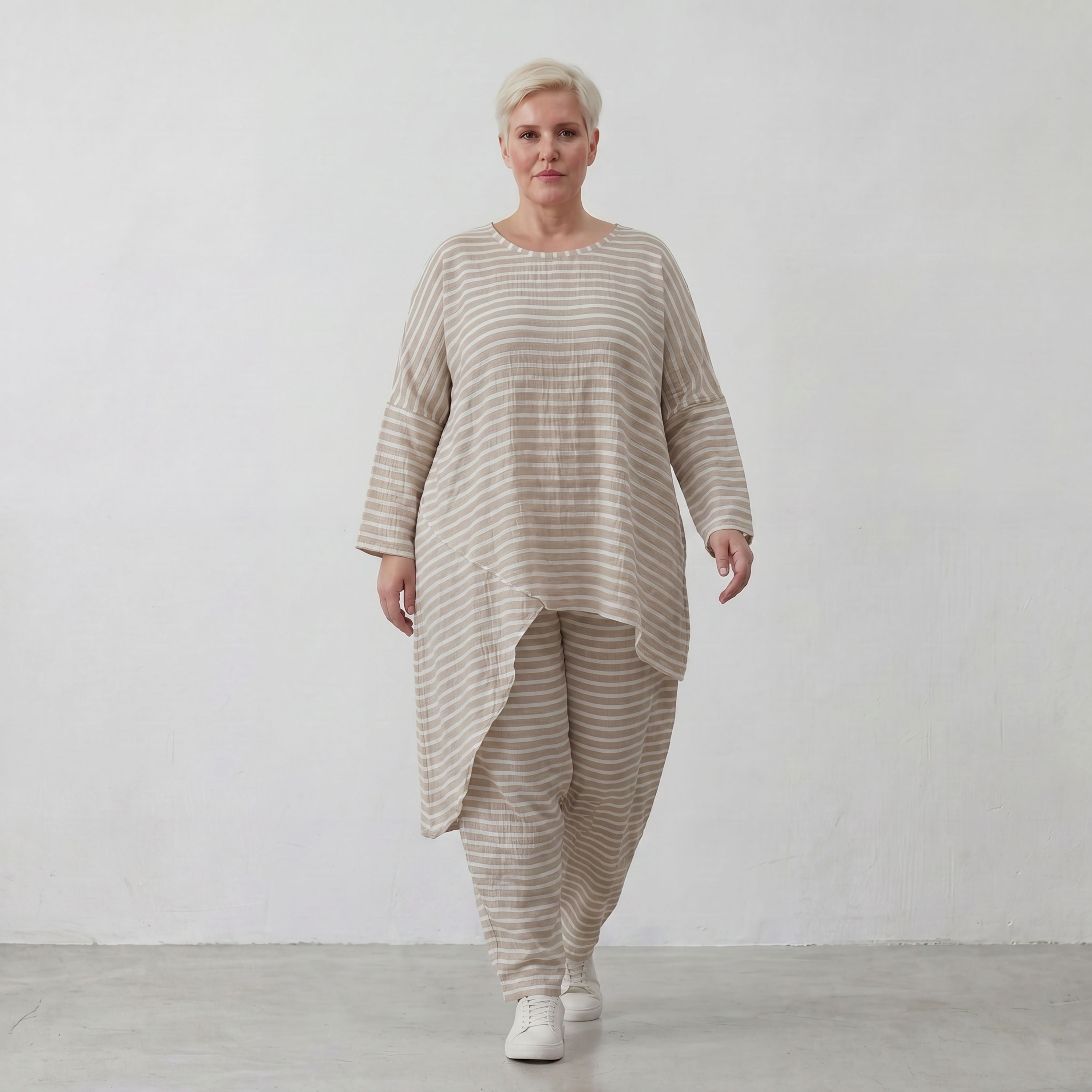 AKH Fashion 7233-Breezy, Sand-Weiß