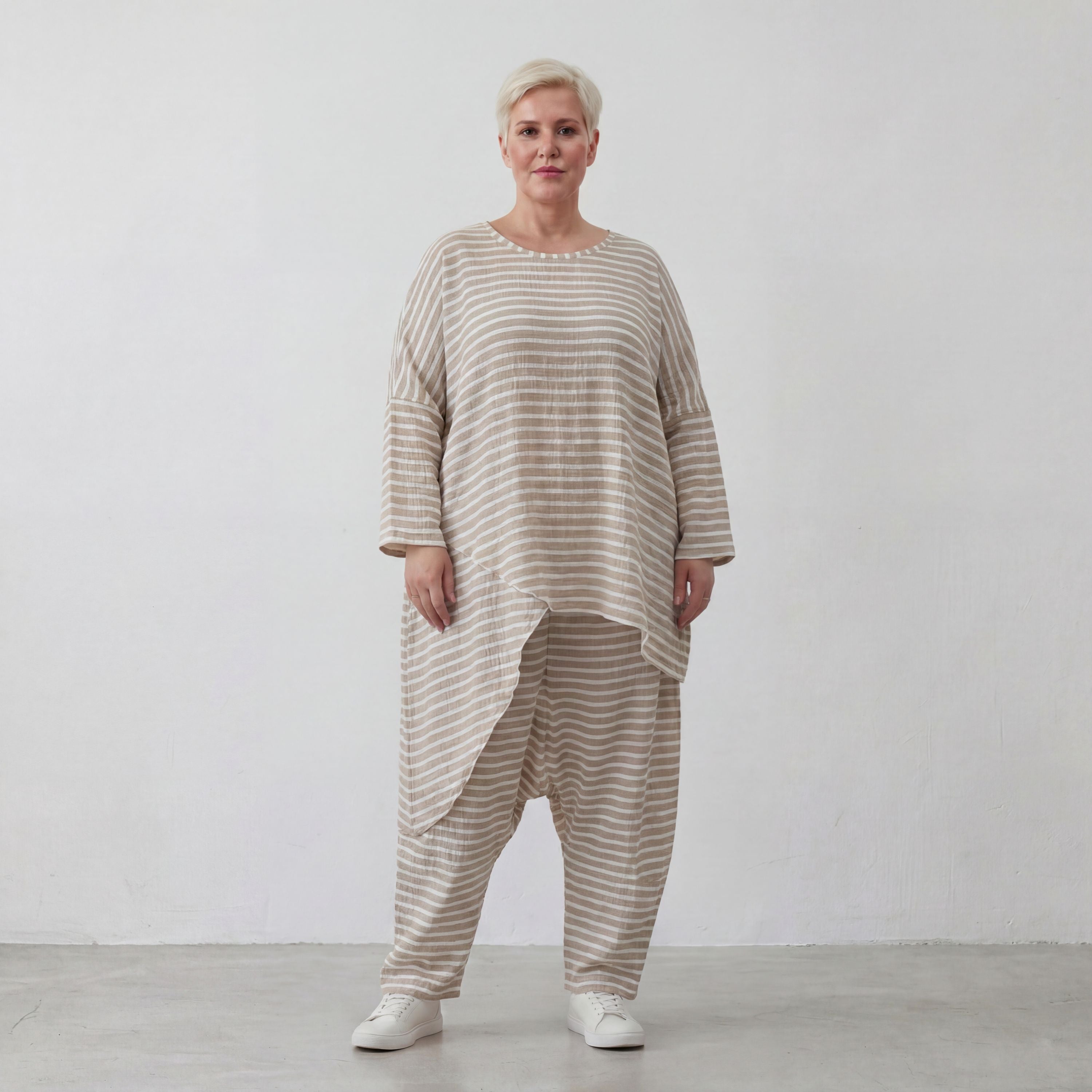 AKH Fashion 7233-Breezy, Sand-Weiß
