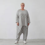AKH Fashion Shirt 7233 Breezy, Grau-Weiß
