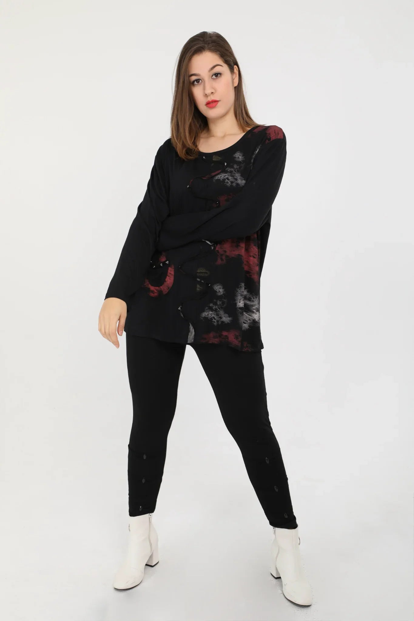 PMR C6176 Shirt, Black-Multi