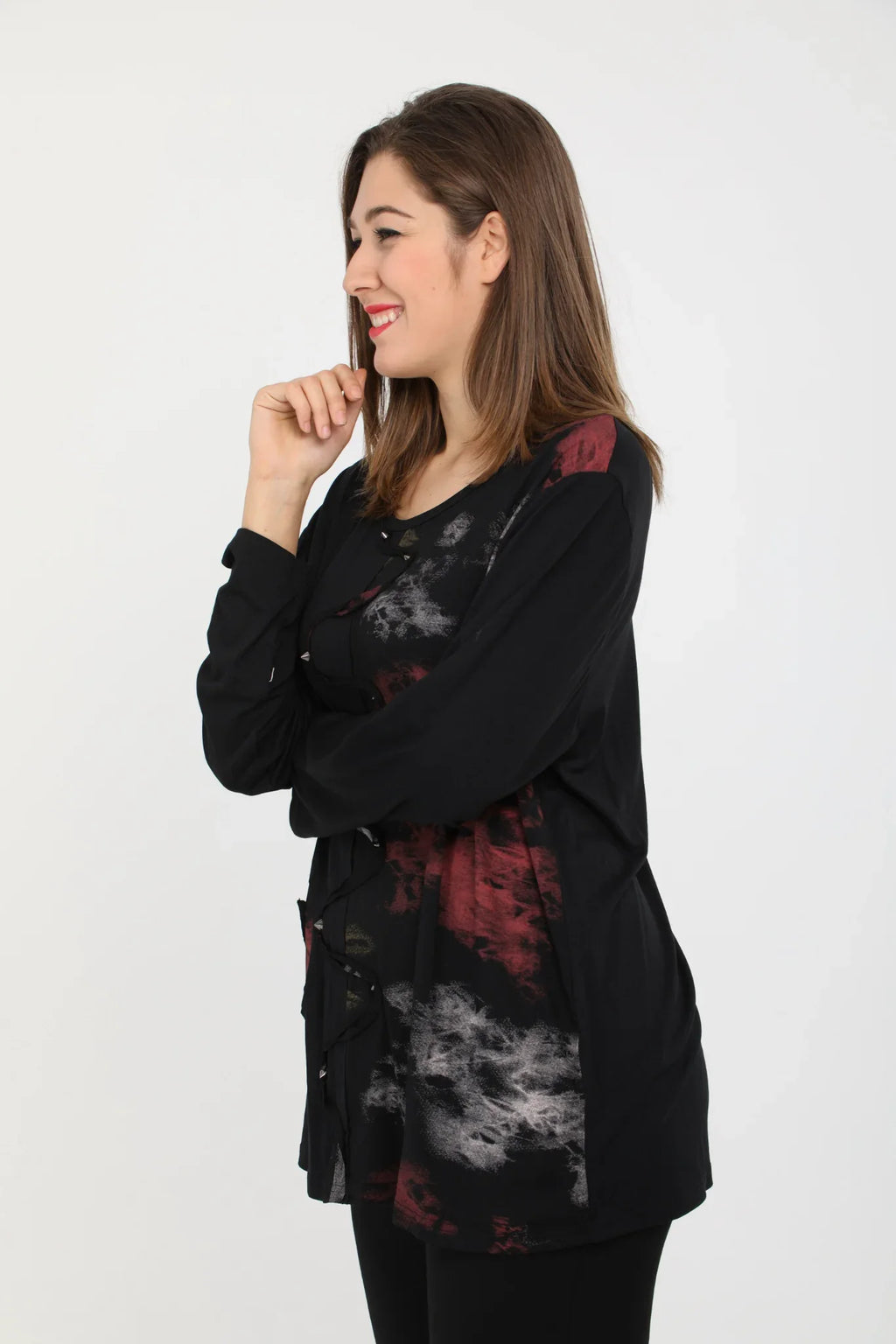 PMR C6176 Shirt, Black-Multi