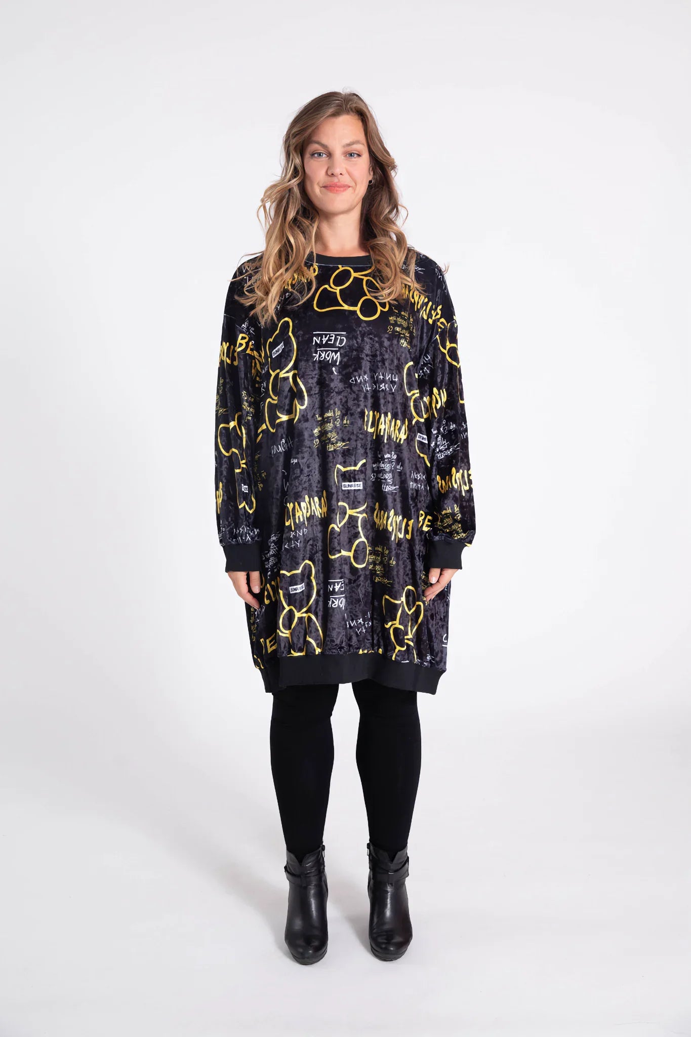 PMR C6517 Kleid, Schwarz