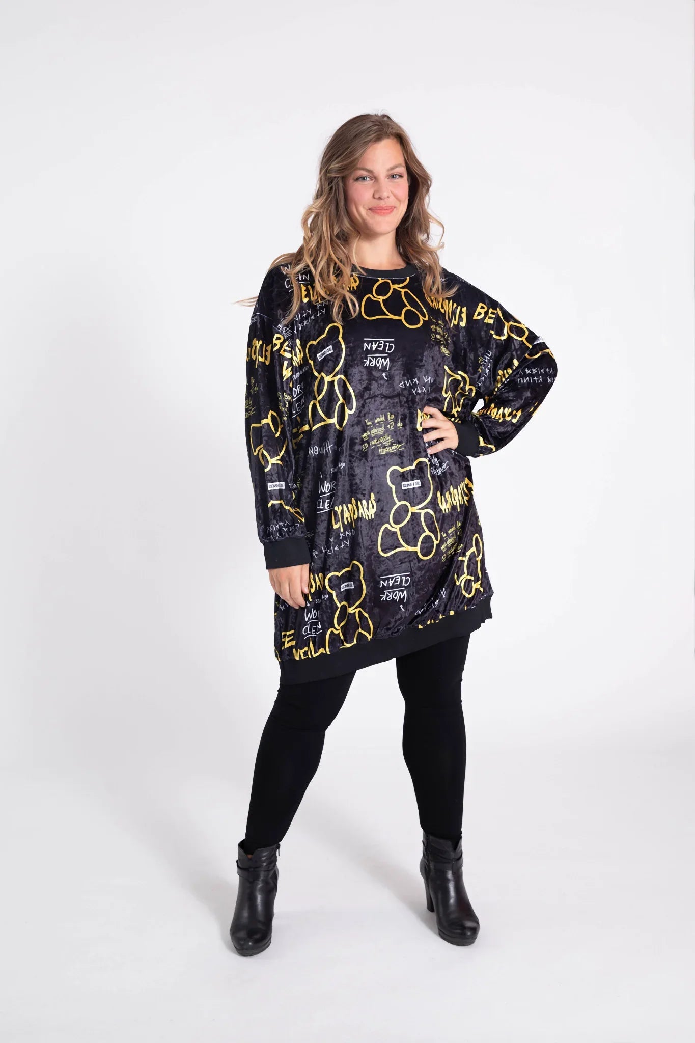 PMR C6517 Kleid, Schwarz