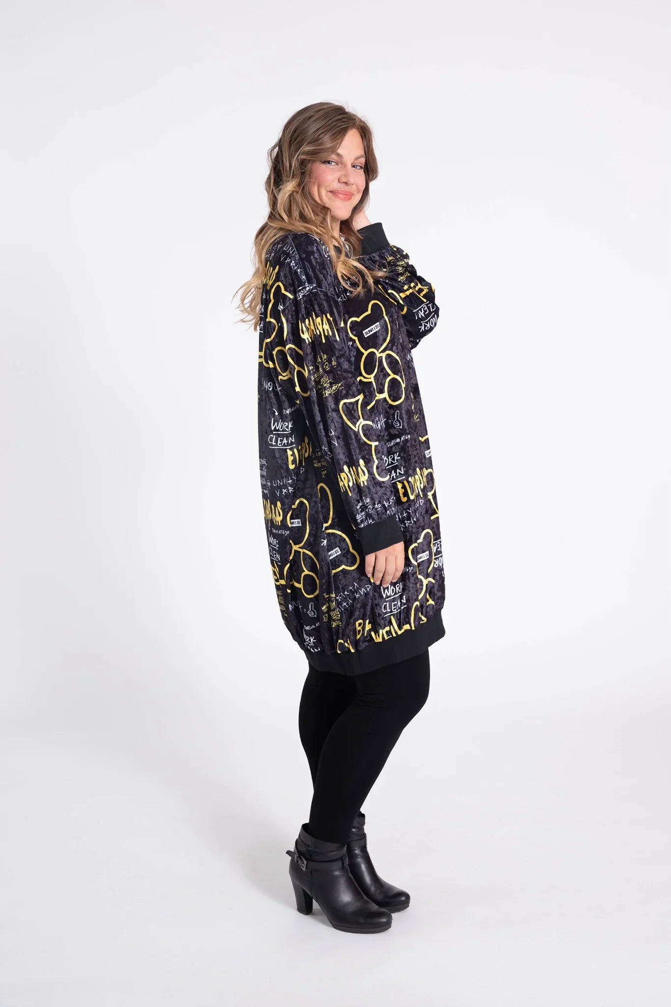 PMR C6517 Kleid, Schwarz