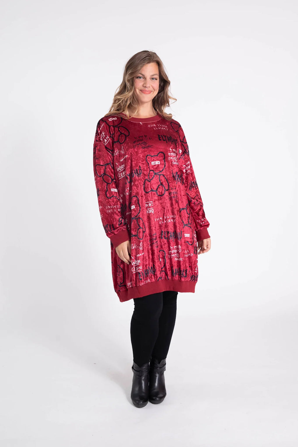 Pomme Rouge Kleid C6517, Rot