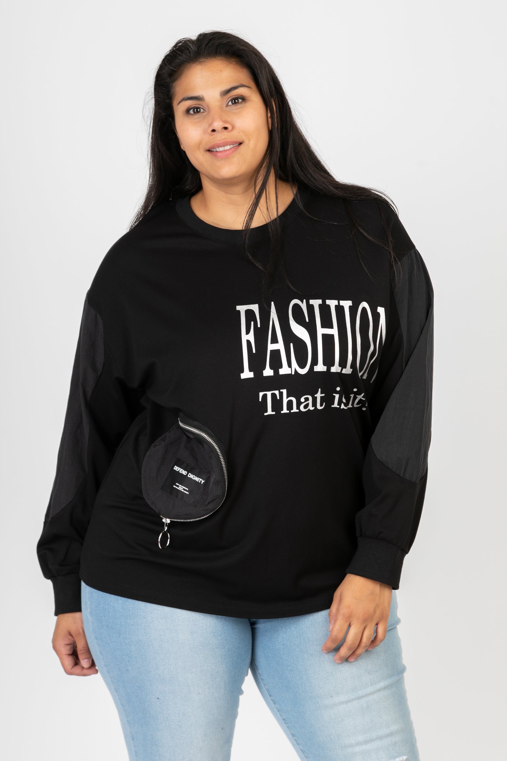 Pomme Rouge Shirt C6589, Schwarz/Weiß