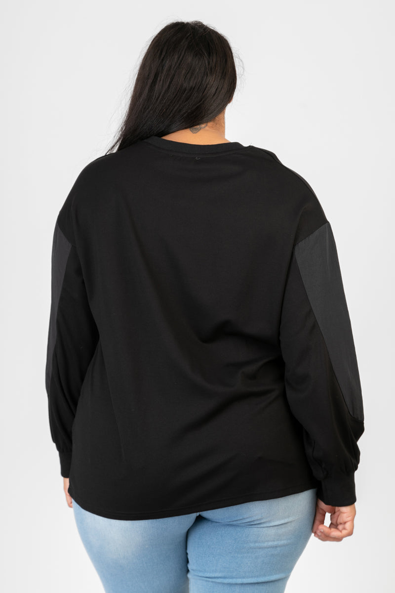 Pomme Rouge Shirt C6589, Schwarz/Weiß