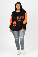 Pomme Rouge Shirt C6589, Orange/Schwarz