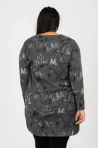 PMR C6593 Shirt, Grau-Schwarz