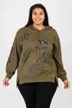 Pomme Rouge Hoody C6618, Olive/Schwarz