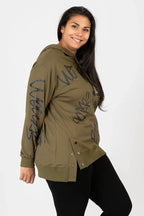 Pomme Rouge Hoody C6618, Olive/Schwarz