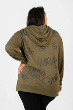 Pomme Rouge Hoody C6618, Olive/Schwarz