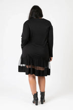 Pomme Rouge Kleid C6630, Schwarz/Multi