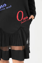 Pomme Rouge Kleid C6630, Schwarz/Multi