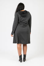 Pomme Rouge Kleid C6635, Grau/Schwarz