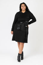Pomme Rouge Kleid C6635, Schwarz