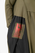 Pomme Rouge Dress C6637, Khaki/Multi