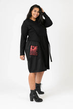 PMR C6637 Dress, Black-Multi