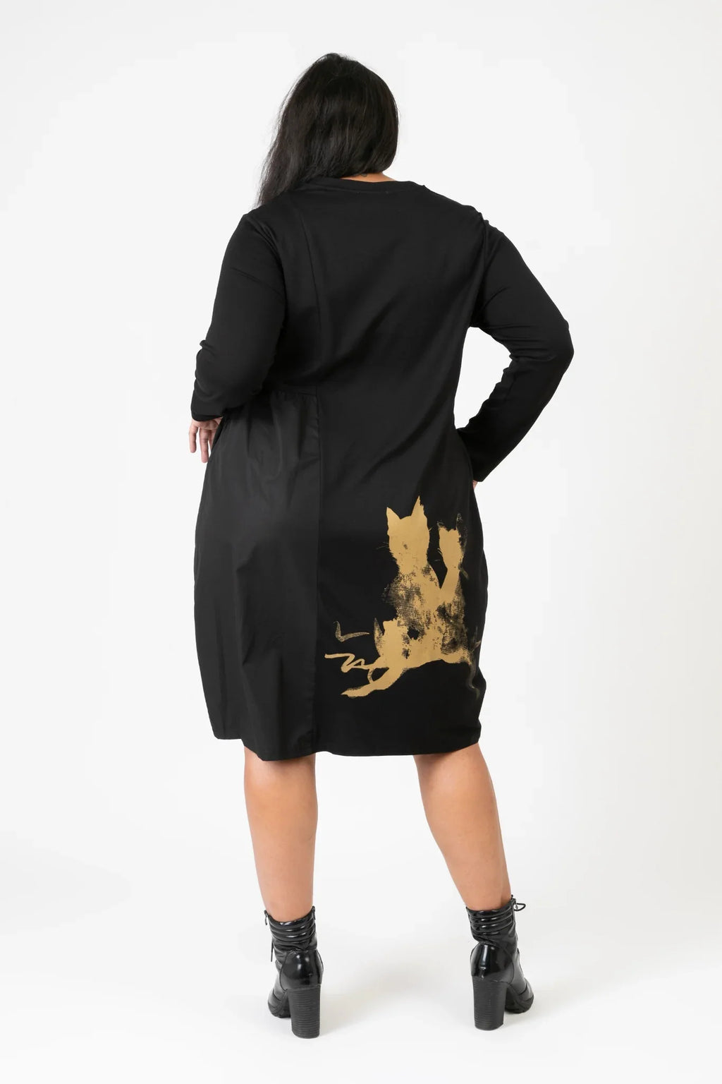 PMR C6637 Dress, Black-Multi