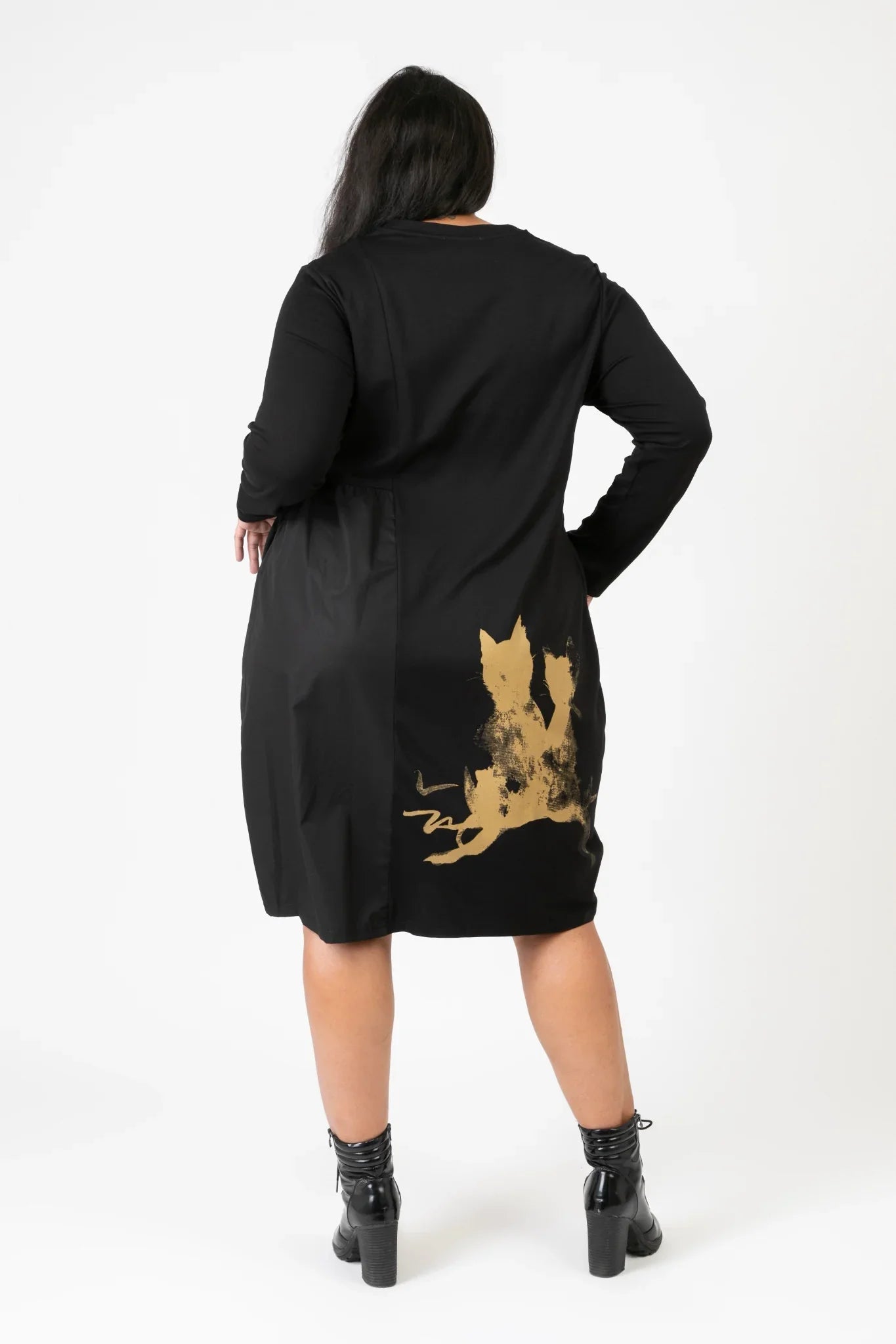 PMR C6637 Dress, Black-Multi