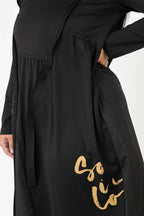 PMR C6637 Dress, Black-Multi