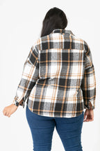 PMR C6650 Jacke, Schwarz-Weiß-Beige