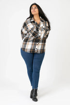 PMR C6650 Jacke, Schwarz-Weiß-Beige