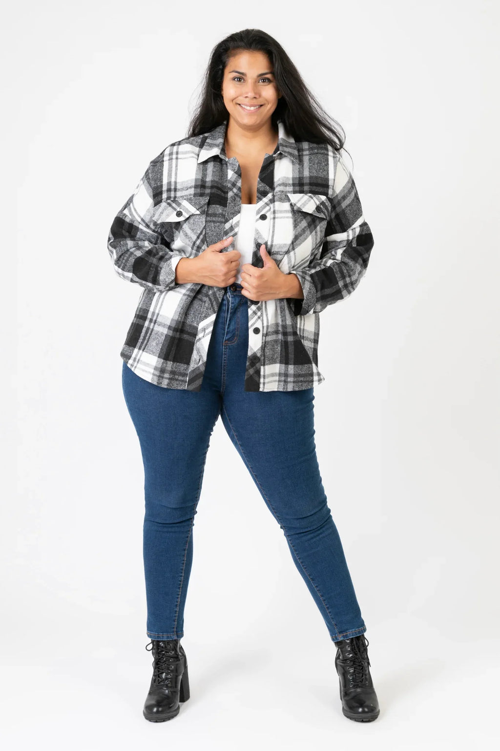 PMR C6650 Jacket, Black-White-Grey