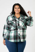 Pomme Rouge Jacke C6650, Schwarz/Weiß/Grün