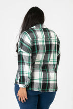 Pomme Rouge Jacke C6650, Schwarz/Weiß/Grün