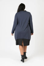Pomme Rouge Kleid C6651, DunkelBlau/Schwarz