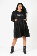 Pomme Rouge Kleid C6652, Schwarz/Silber