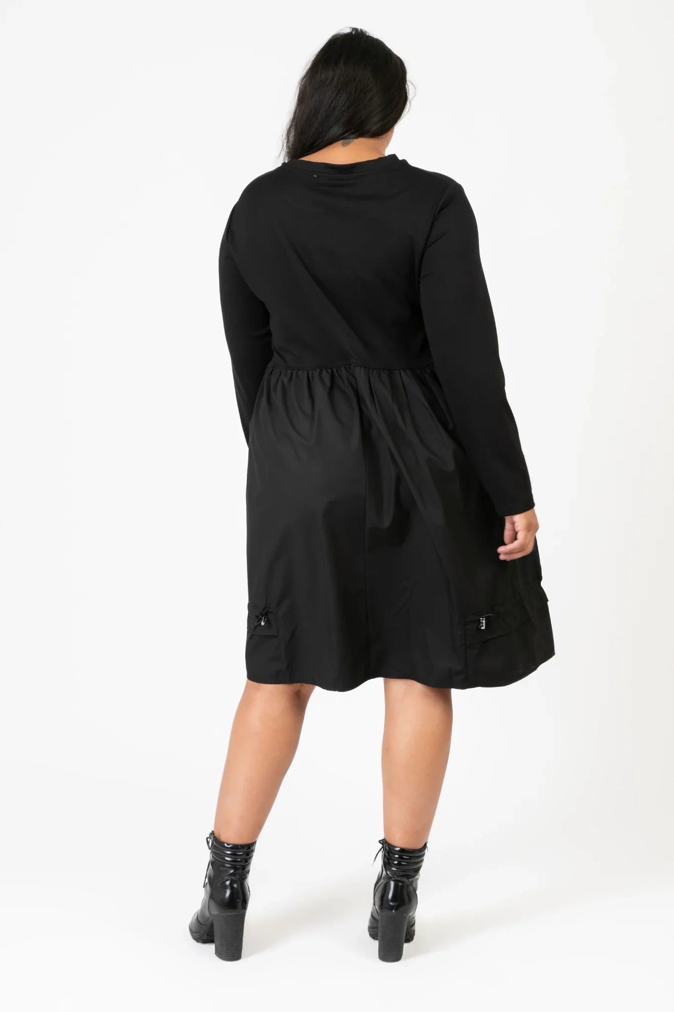Pomme Rouge Kleid C6652, Schwarz/Silber