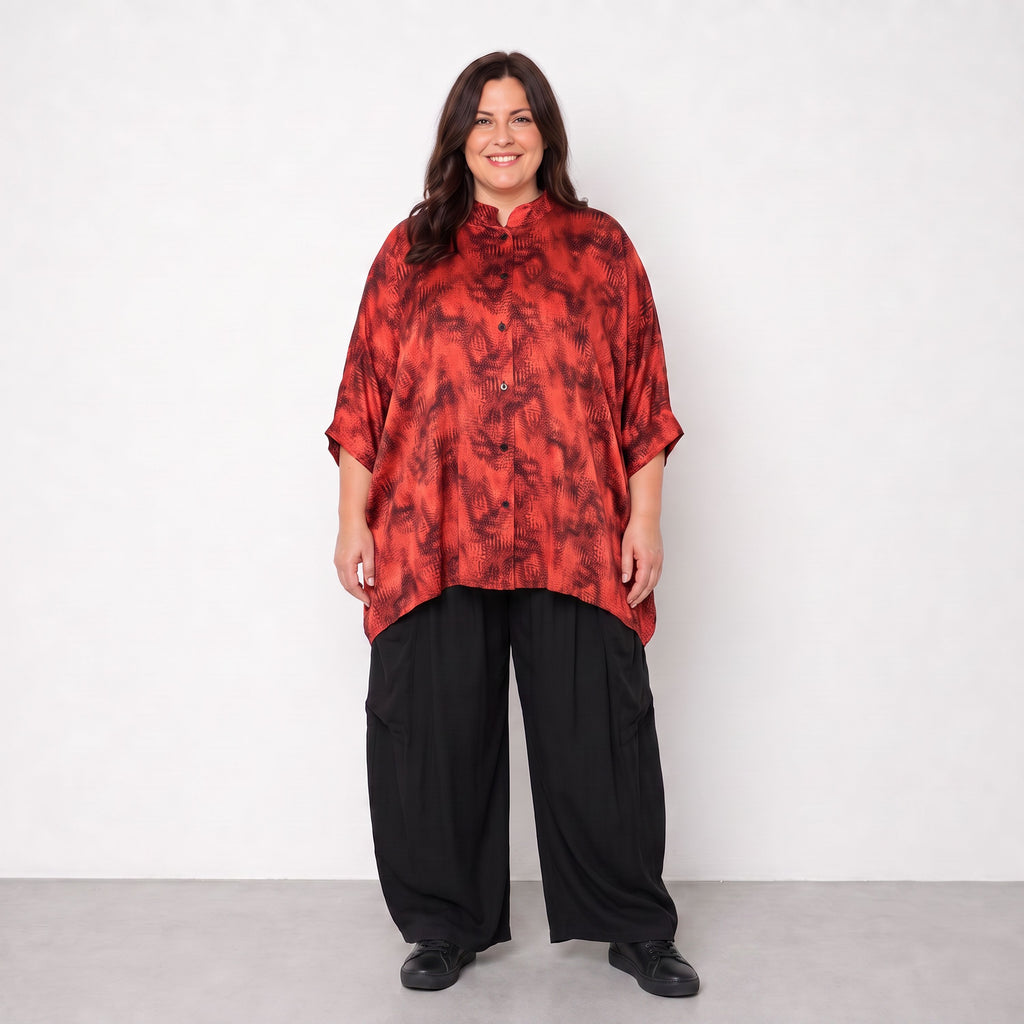 AKH Premium · Blusa · Calypso · 7116 · Rosso/Nero