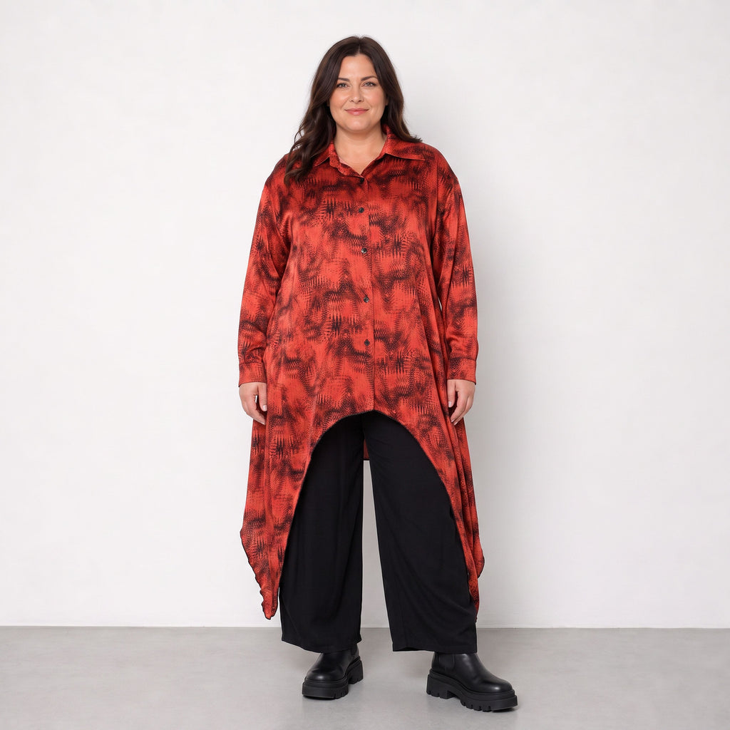 AKH Premium · Blouse · Calypso · 7135 · Red/Black