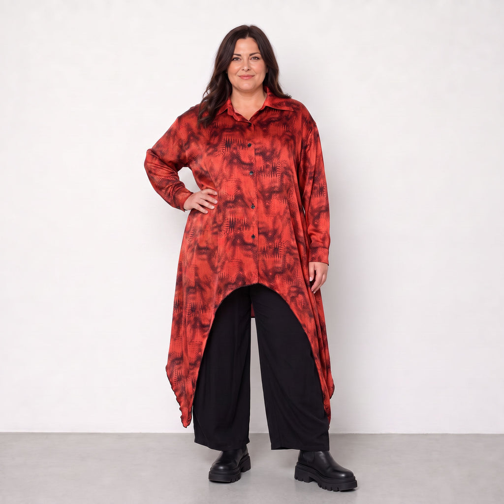 AKH Premium · Blouse · Calypso · 7135 · Red/Black