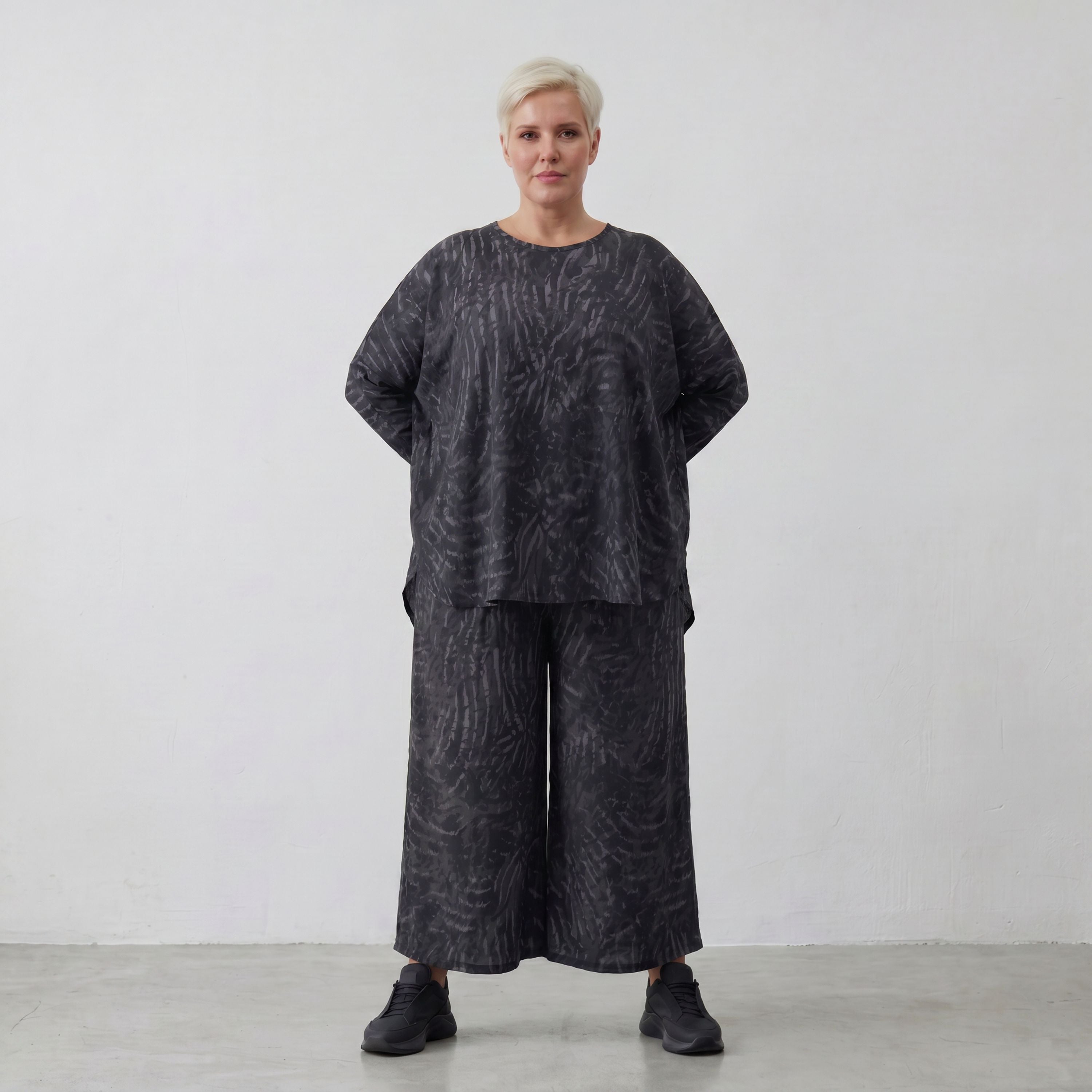 AKH Fashion Shirt 1916 Caramba, Dunkelgrau-Schwarz
