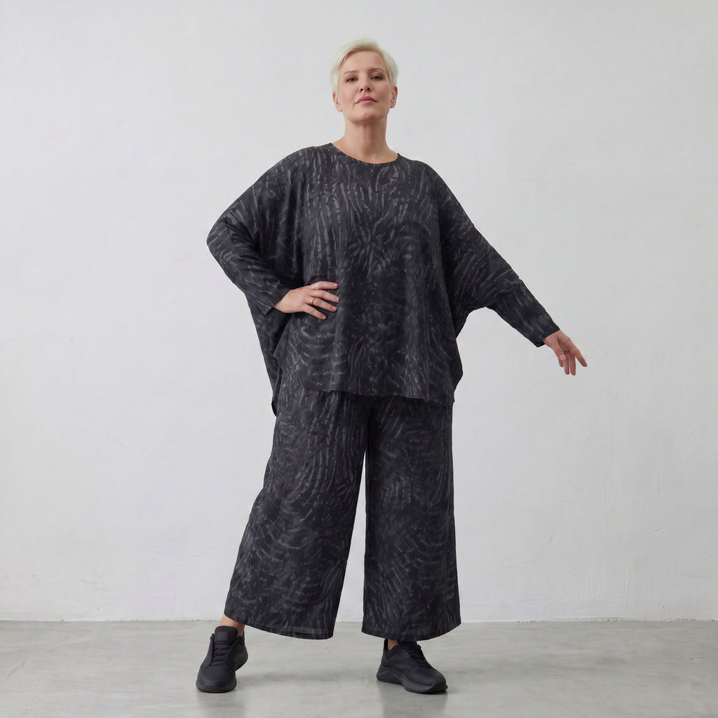AKH Fashion Hose 7125 Caramba, Dunkelgrau-Schwarz