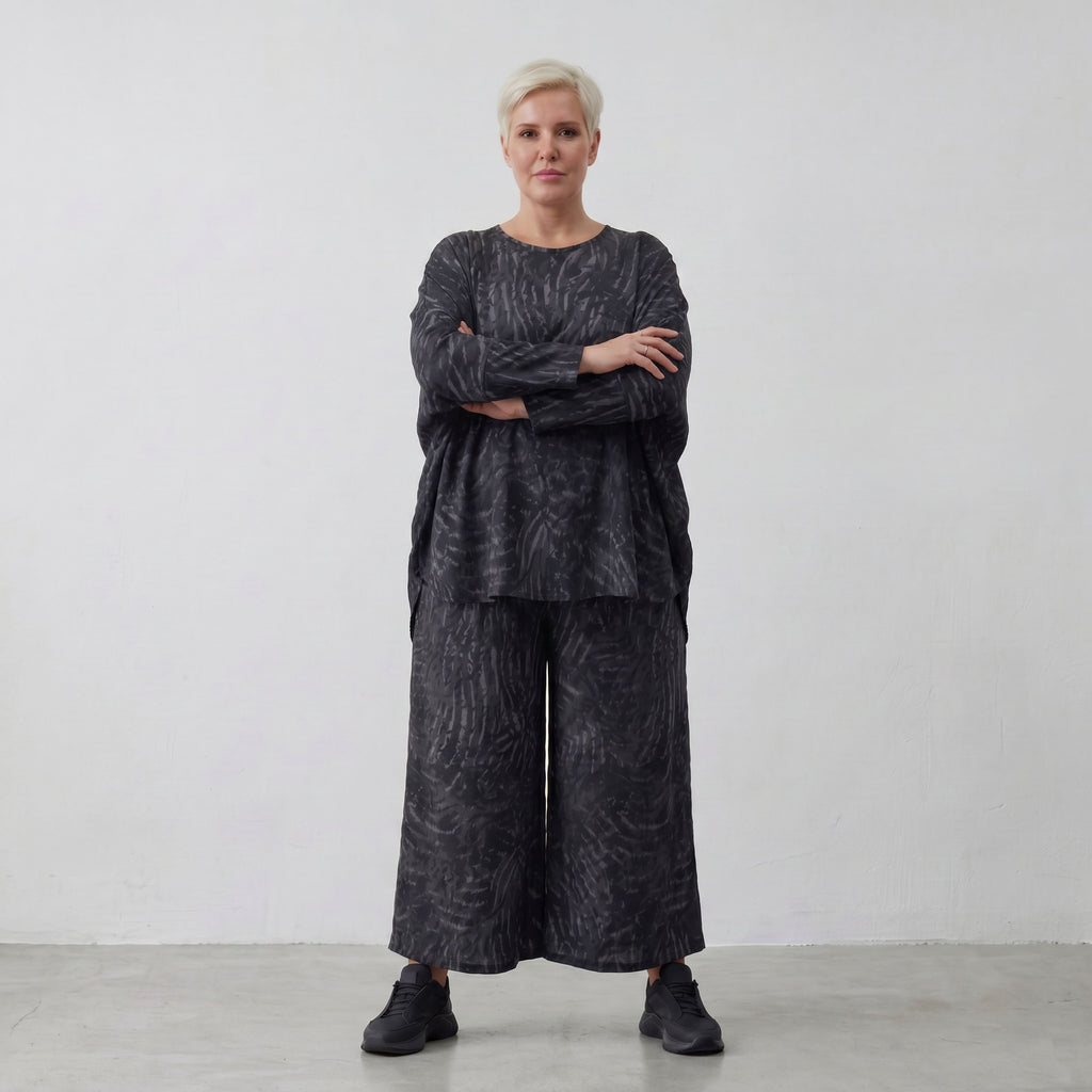 AKH Fashion Hose 7125 Caramba, Dunkelgrau-Schwarz