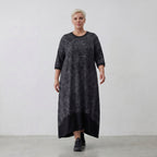 AKH Fashion Kleid 7235 Caramba, Dunkelgrau-Schwarz