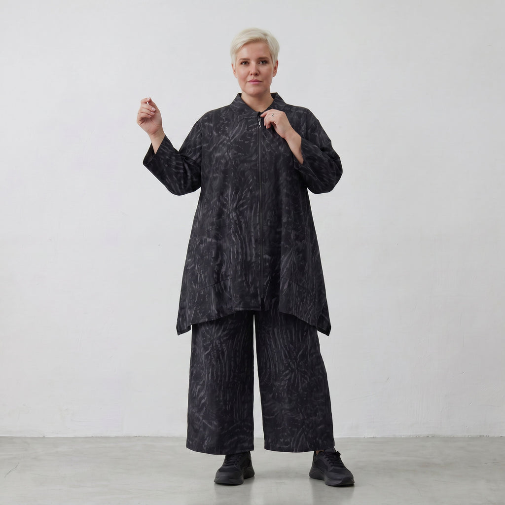 AKH Fashion Jacke 6602 Caramba, Dunkelgrau-Schwarz