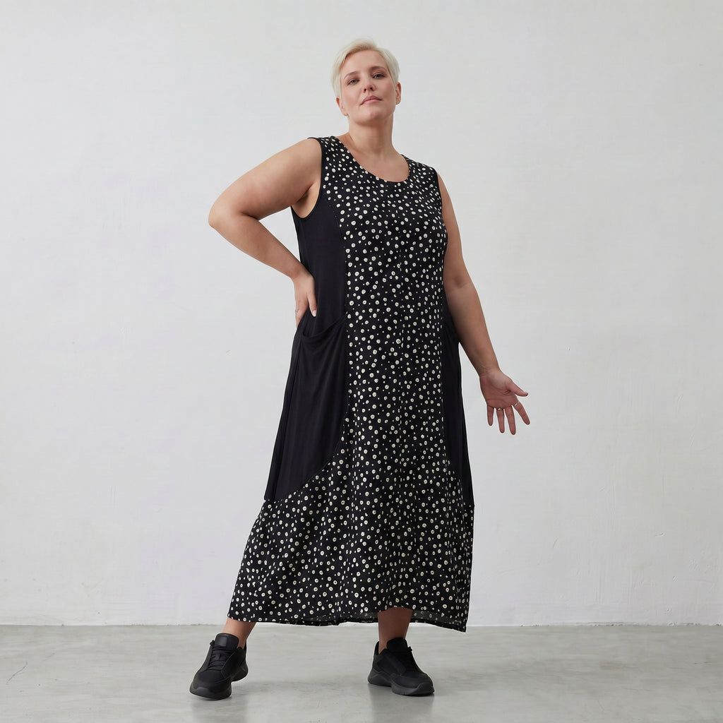 AKH 1920 Kleid, Schwarz-Weiß