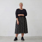 AKH 5911 Kleid, Schwarz-Weiß