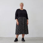 AKH 5911 Kleid, Schwarz-Weiß