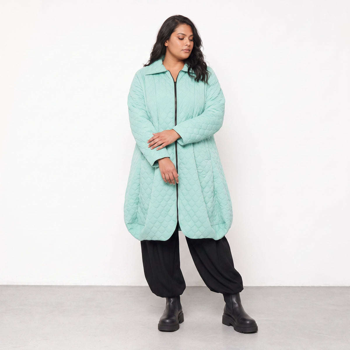 AKH Fashion · Mantel · Cloudy · 1424 · Mintgrün