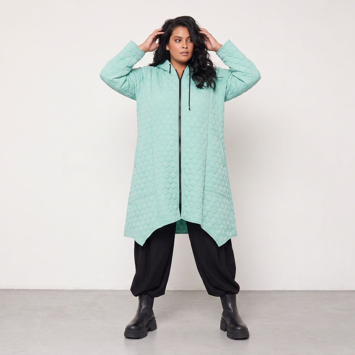 AKH Fashion · Cappotto · Cloudy · 7043 · Verde menta